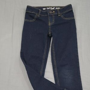 5T Toddler Girl Cat & Jack Dark Blue Jeans